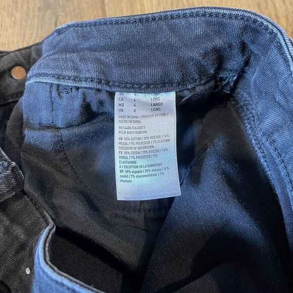 American Eagle Women's Size 4 Long Super Stretch Black High Rise Denim Jegging - Picture 8 of 8